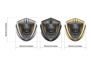Brabus Emblema Metallico Badge Finitura Moderna Tocco Top